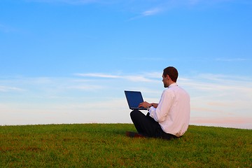 Image showing Man with Laptop