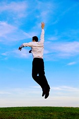 Image showing Jumping Man