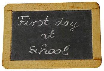 Image showing First day of School