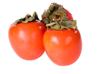 Image showing three persimmon