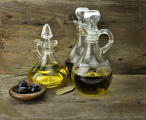 Image showing Cooking Oil And Vinegar