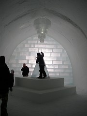 Image showing Ice Hotel entrance hall