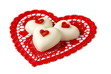 Image showing Chocolate hearts