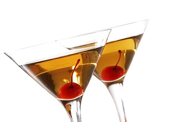 Image showing Manhattan cocktails
