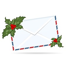 Image showing gift letter with Christmas berry
