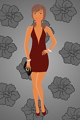 Image showing fashion glamor girl