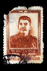 Image showing stamp with Stalin portrait