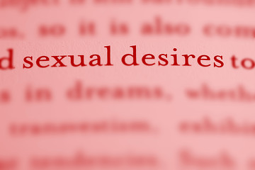 Image showing Sexual Desires