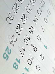 Image showing Calendar