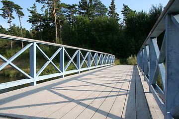 Image showing Wooden bridge