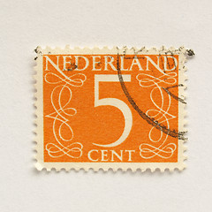 Image showing Netherlands stamp