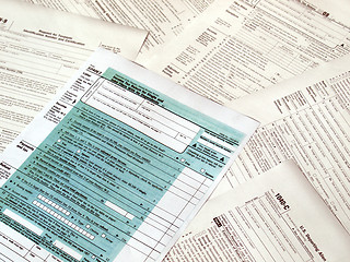 Image showing Tax forms