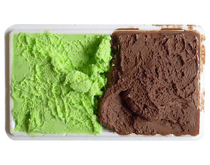 Image showing Mint chocolate ice cream