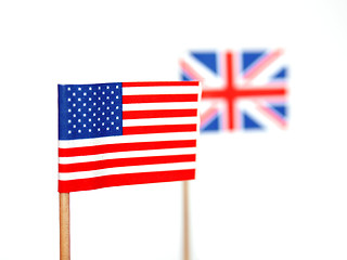 Image showing British and American flags