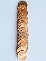 Image showing Euro coins