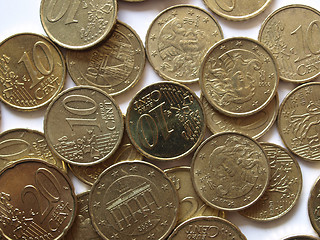 Image showing Euro coins