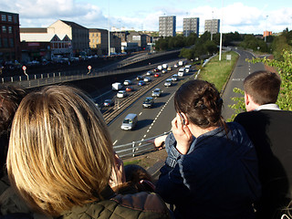 Image showing People waiting for the Pope