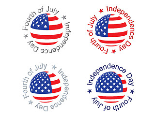 Image showing independence day signs