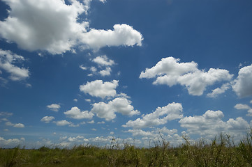 Image showing Fluffy clouds