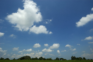 Image showing Fluffy clouds