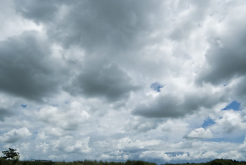 Image showing Clouds and Grass