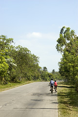 Image showing Countryside Bikers