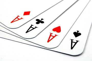 Image showing four aces