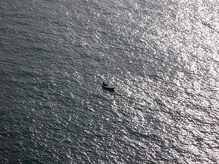 Image showing small boat at sea