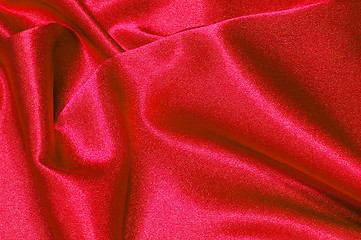 Image showing red satin background