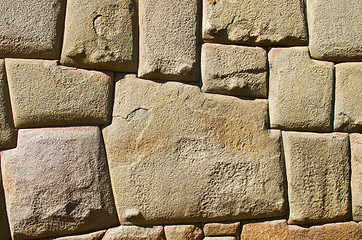 Image showing Inca stone wall