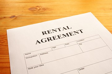 Image showing rental agreement