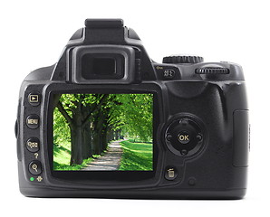 Image showing landscape on cam display