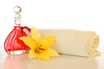 Image showing spa towel