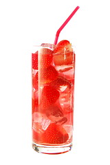 Image showing strawberry cocktail