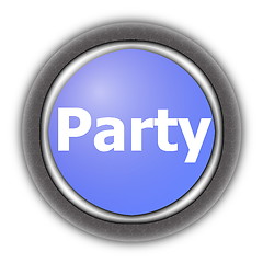 Image showing party and fun button