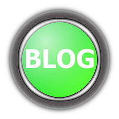 Image showing internet blog button