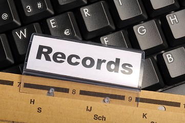 Image showing records