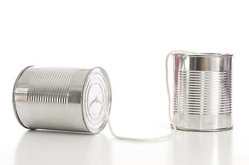 Image showing tin can phone