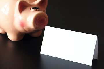 Image showing piggy bank and copyspace