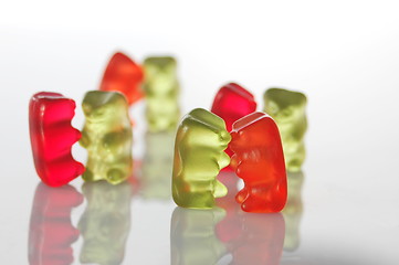 Image showing gummy bears dancing at a party