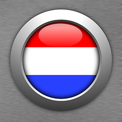 Image showing netherlands button