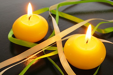 Image showing yellow candle