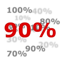 Image showing 90 percent