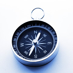 Image showing compass and white copyspace