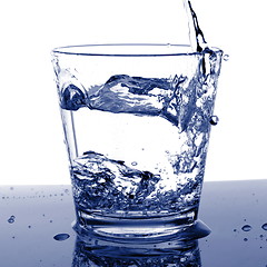 Image showing filling a glass with water