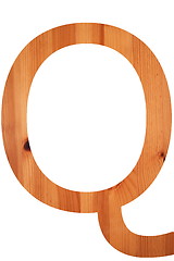 Image showing wood alphabet Q