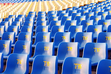 Image showing Row of chairs