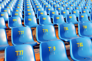 Image showing Row of chairs