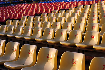 Image showing Row of chairs