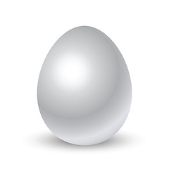 Image showing silver egg